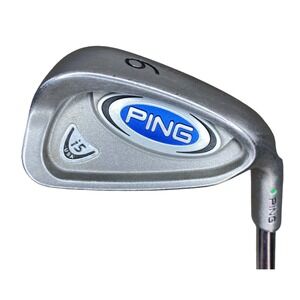 Ping i5 Single 6 Iron Green Dot 2° Upright - TT Cushin Stiff Steel Shaft Mens RH